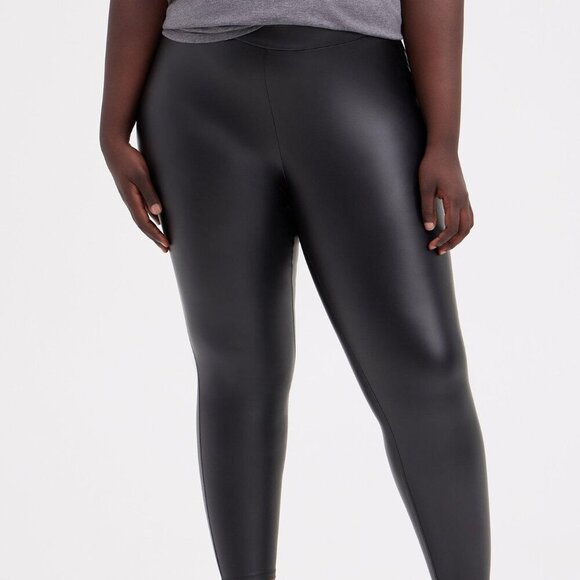 Torrid Full Length Signature Waist Faux Leather Legging - Picture 3 of 9